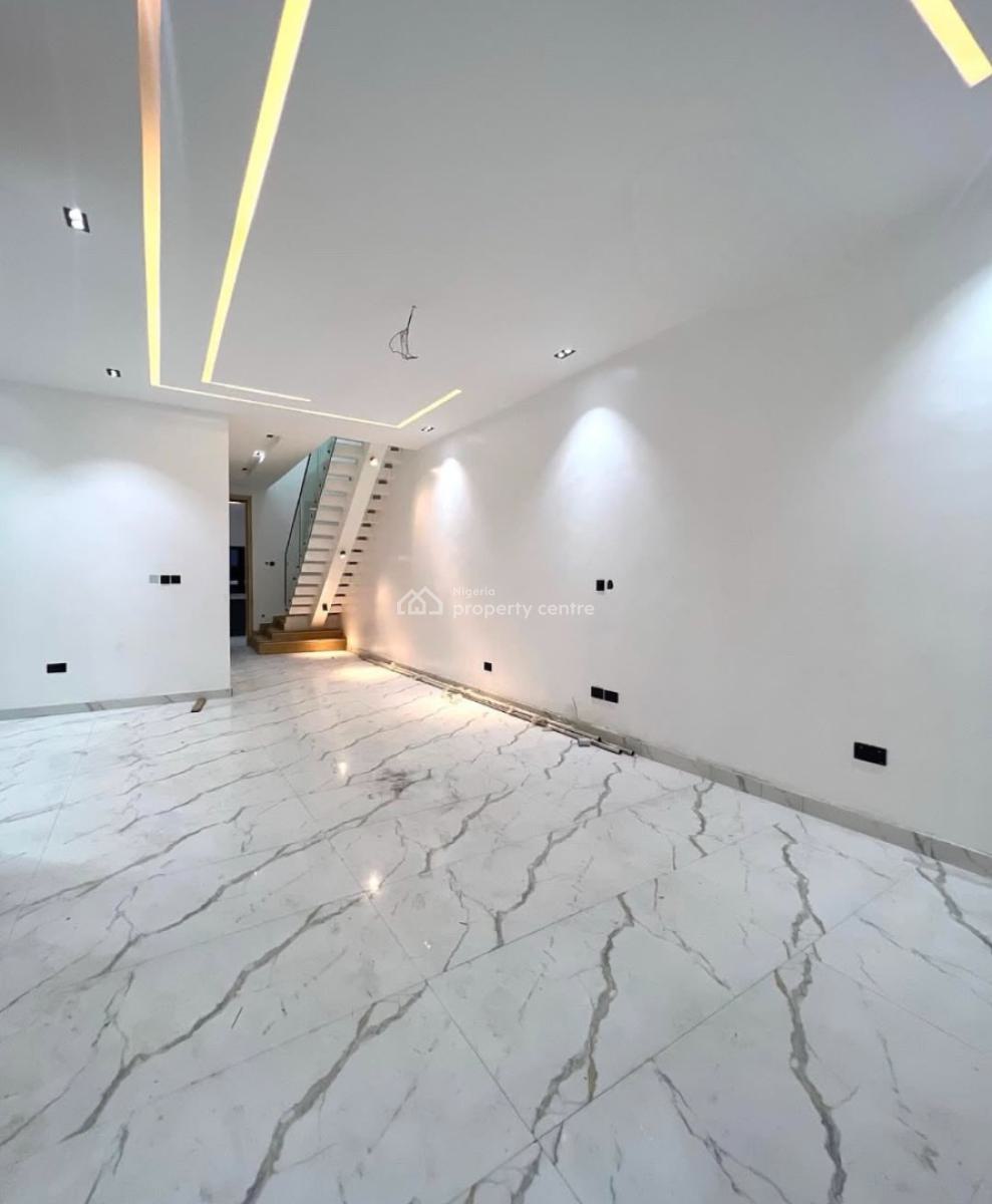 Contemporary 4 Bedroom Semi Detached Duplex with Bq, Chevron, Lekki, Lagos, Semi-detached Duplex for Rent