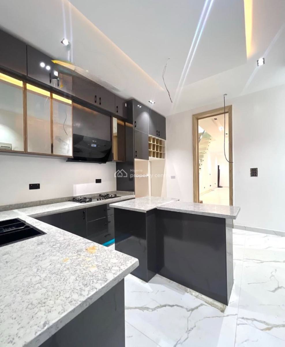 Contemporary 4 Bedroom Semi Detached Duplex with Bq, Chevron, Lekki, Lagos, Semi-detached Duplex for Rent