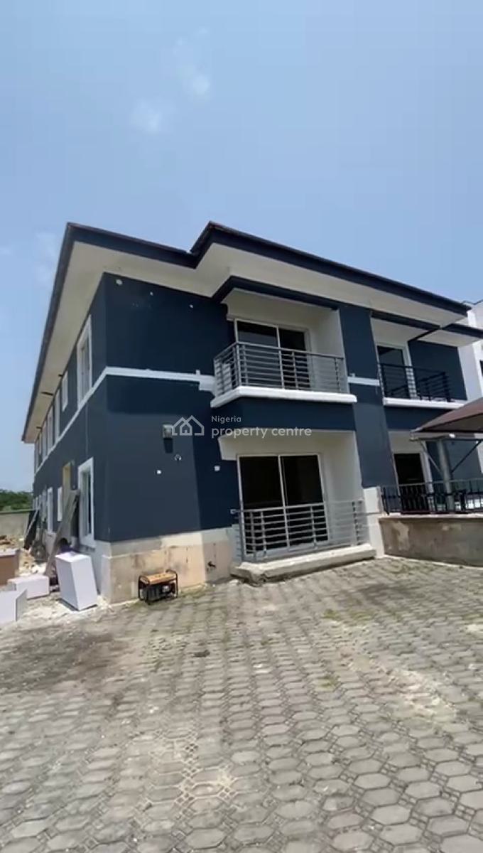 New 4 Bedroom Semi-detached House with Bq, Monastery Road, Sangotedo, Ajah, Lagos, Semi-detached Duplex for Rent