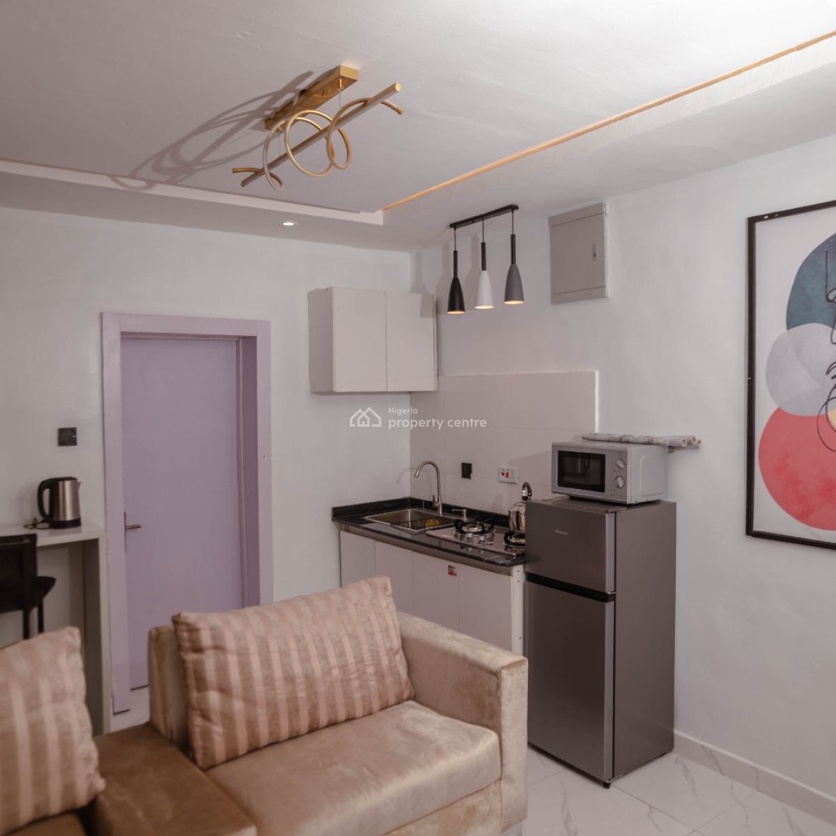 Nicely Furnished 1 Bedroom Apartment, Lawanson, Surulere, Lagos, Flat / Apartment Short Let