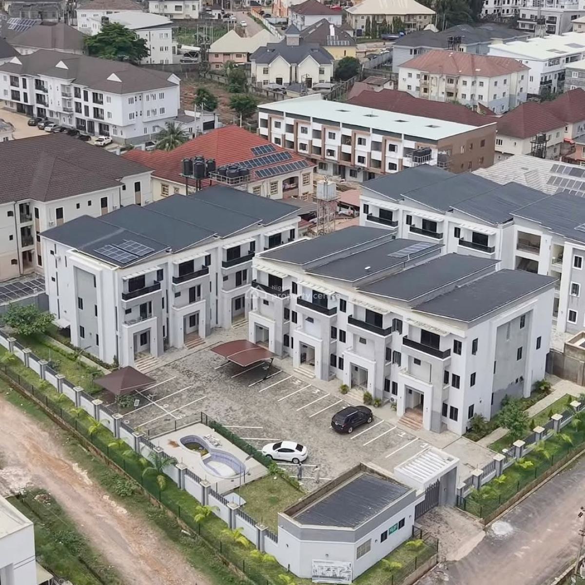 Brown New 5 Bedroom Terrace Duplex with Bq, Serene Environment, Durumi, Abuja, Terraced Duplex for Sale