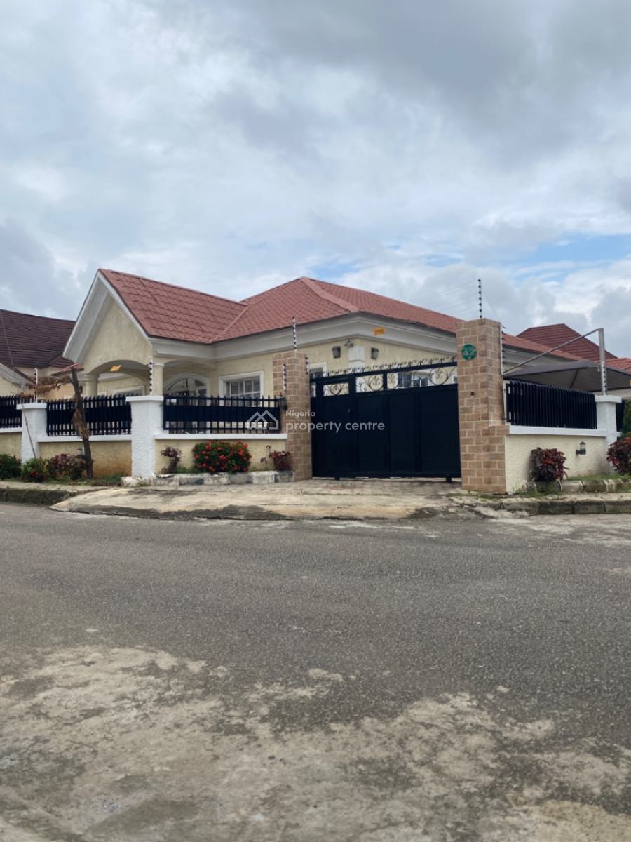 Massive 3 Bedroom Bungalow with 2 Bedroom Bq in a Secured Estate, Life Camp, Abuja, Detached Bungalow for Sale