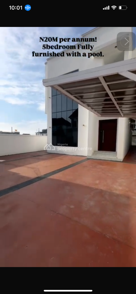 5bedroom Fully Furnished Detached House with a Bq, Orchid Road Lekki, Lekki, Lagos, Detached Duplex for Rent