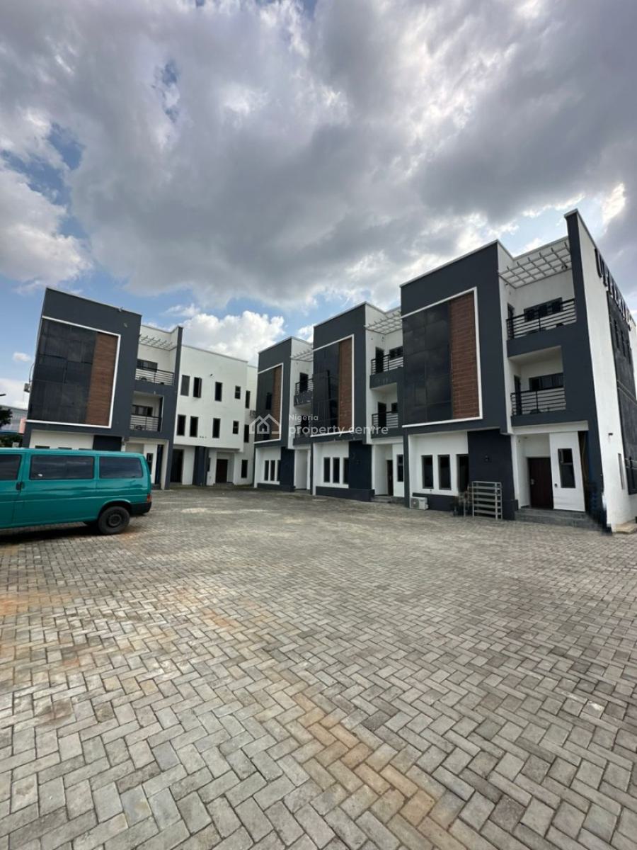 Brand New 4 Bedrooms Terrace Duplex, Family Lounge and Bq, Wuye, Abuja, Terraced Duplex for Sale