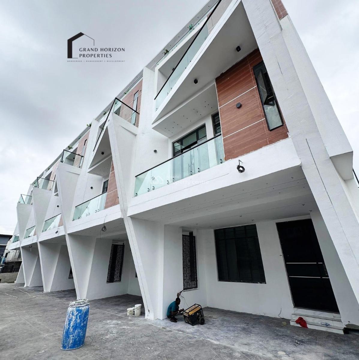 Contemporary 4 Bedroom Terrace Duplex with Bq, Ikate, Lekki, Lagos, Terraced Duplex for Sale