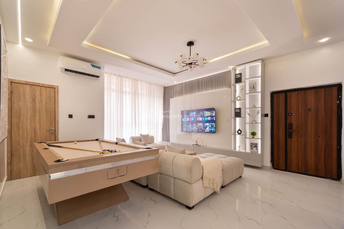Champagne- New New 2 Bedroom Apartment with Snooker, Swimming Pool, Ikate, Lekki Phase 1, Lekki, Lagos, Detached Duplex Short Let