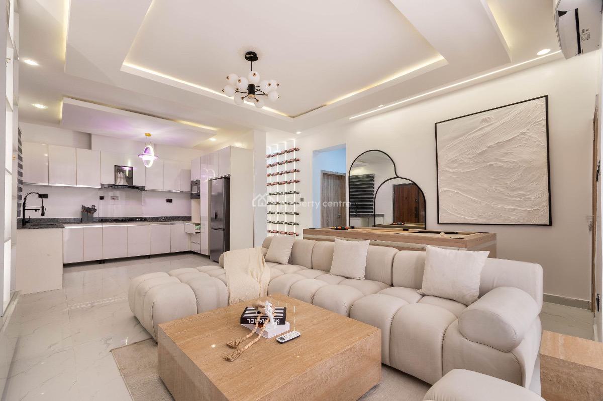 Champagne- New New 2 Bedroom Apartment with Snooker, Swimming Pool, Ikate, Lekki Phase 1, Lekki, Lagos, Detached Duplex Short Let