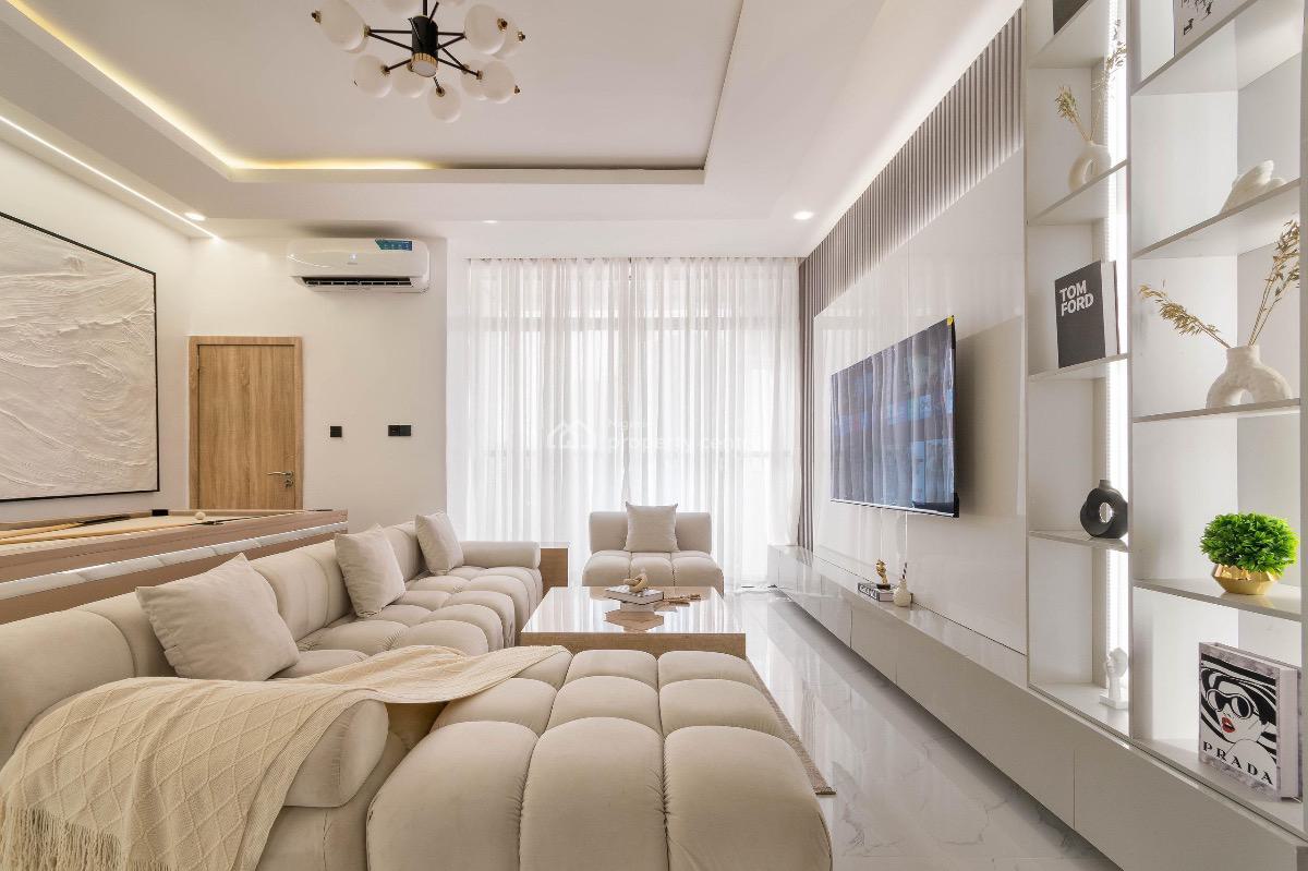 Champagne- New New 2 Bedroom Apartment with Snooker, Swimming Pool, Ikate, Lekki Phase 1, Lekki, Lagos, Detached Duplex Short Let