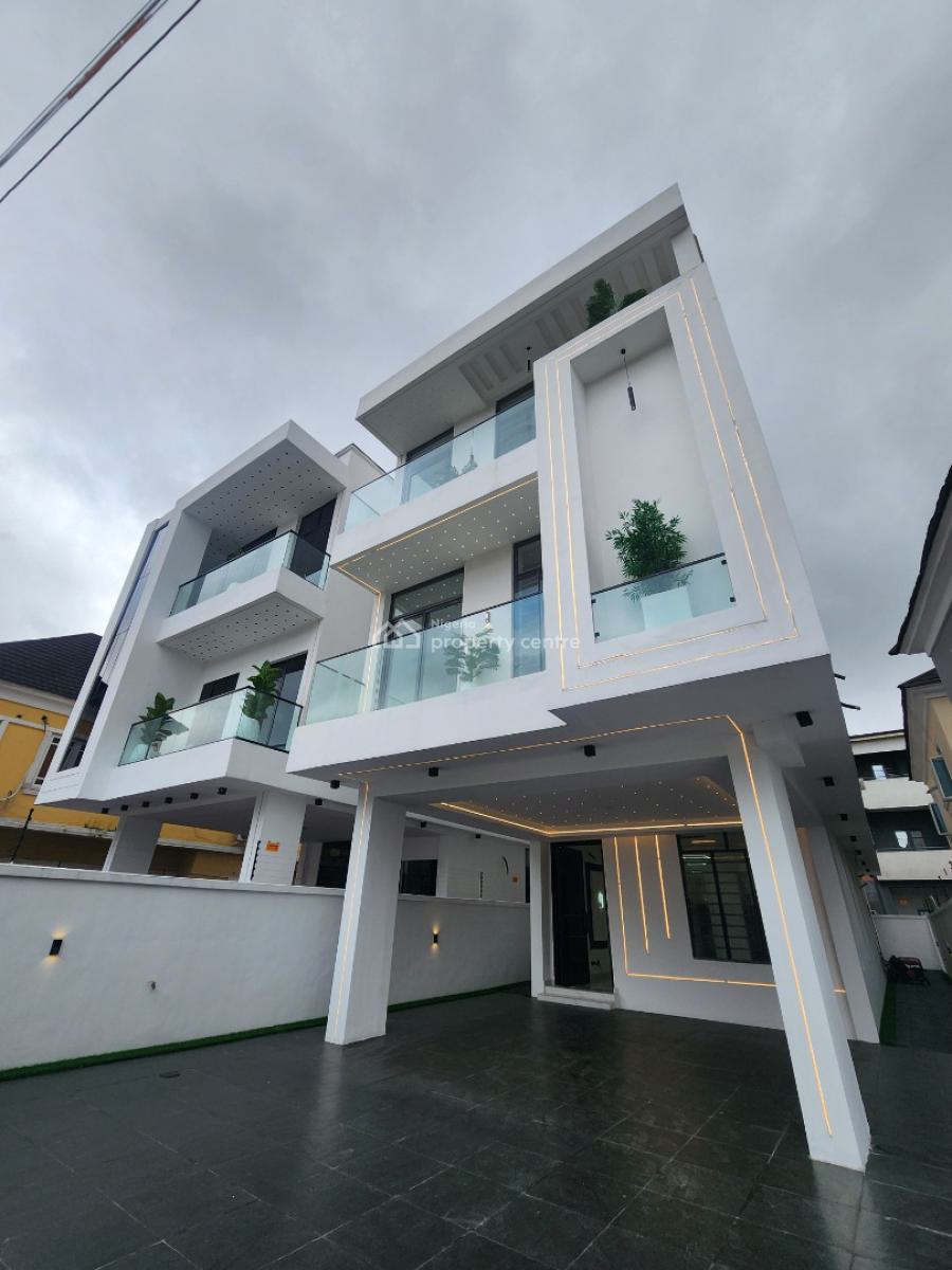 Luxury 5 Bedroom Detached Duplex with Bq and Pool in a Secured Estate, Chevron Drive, Lekki, Lagos, Detached Duplex for Sale