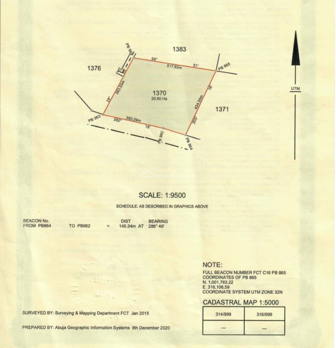 20 Hectares of Mixed-use Land, Railway Station Area, Idu Industrial, Abuja, Mixed-use Land for Sale