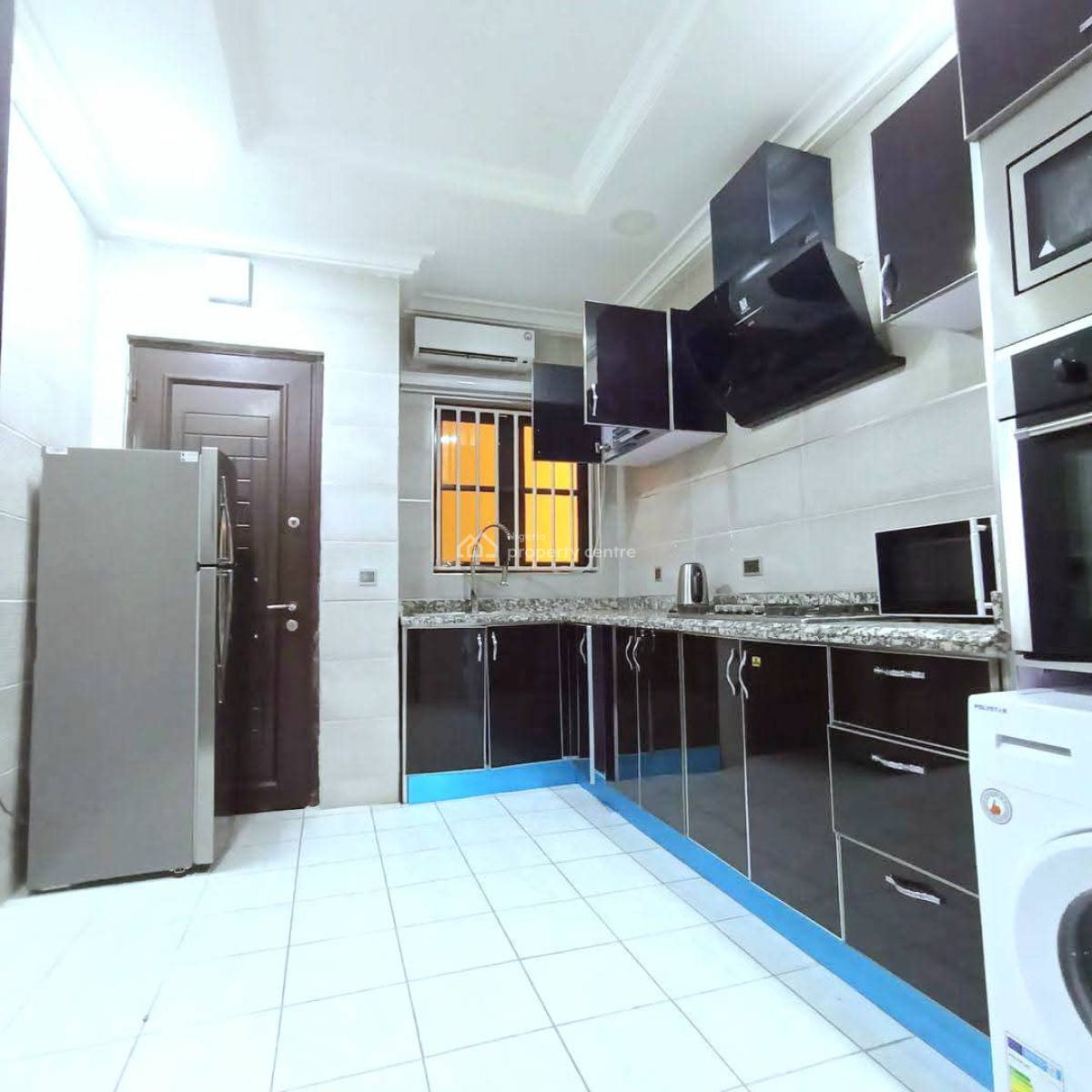 Fully Furnished and Serviced 3 Bedrooms Apartment with Bq, Lekki Phase 1, Lekki, Lagos, Flat / Apartment for Rent