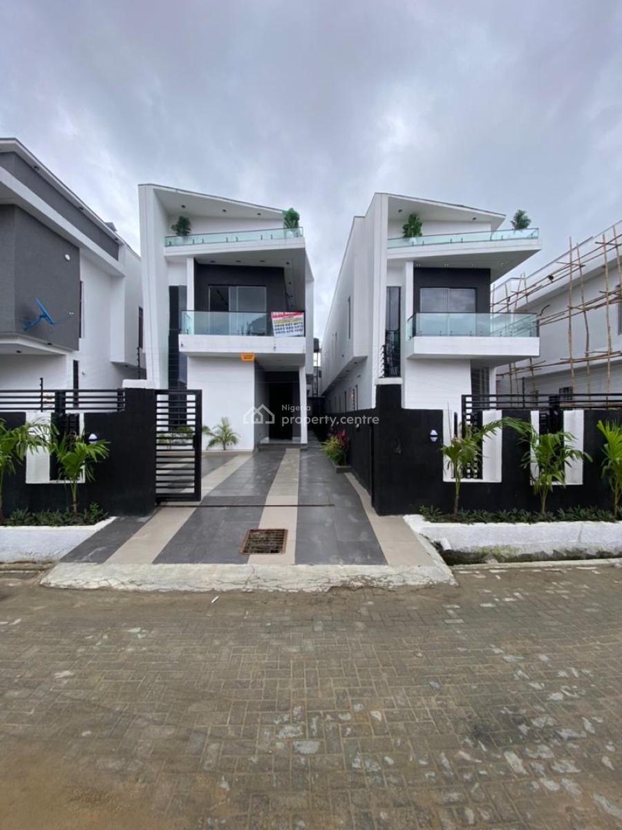 5 Bedroom Fully Detached Duplex Units Bq ,swimming Pool, Lekki Palm City, Ajah, Lagos, Detached Duplex for Sale