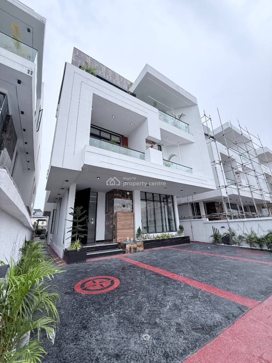 Ultra-luxury 6-bedroom Fully Detached Smart Home with Rooftop Lounge, Chevron, Lekki, Lagos, Detached Duplex for Sale