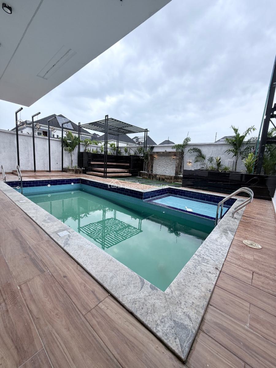 Ultra-luxury 6-bedroom Fully Detached Smart Home with Rooftop Lounge, Chevron, Lekki, Lagos, Detached Duplex for Sale