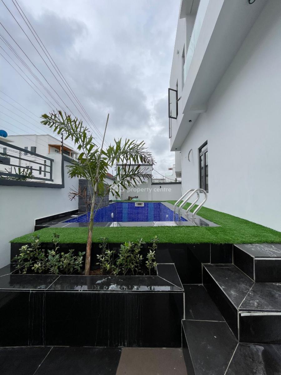 Exquisite 4 Bedroom Fully Detached Duplex with Pool and Bq, Ajah, Lagos, Flat / Apartment for Sale