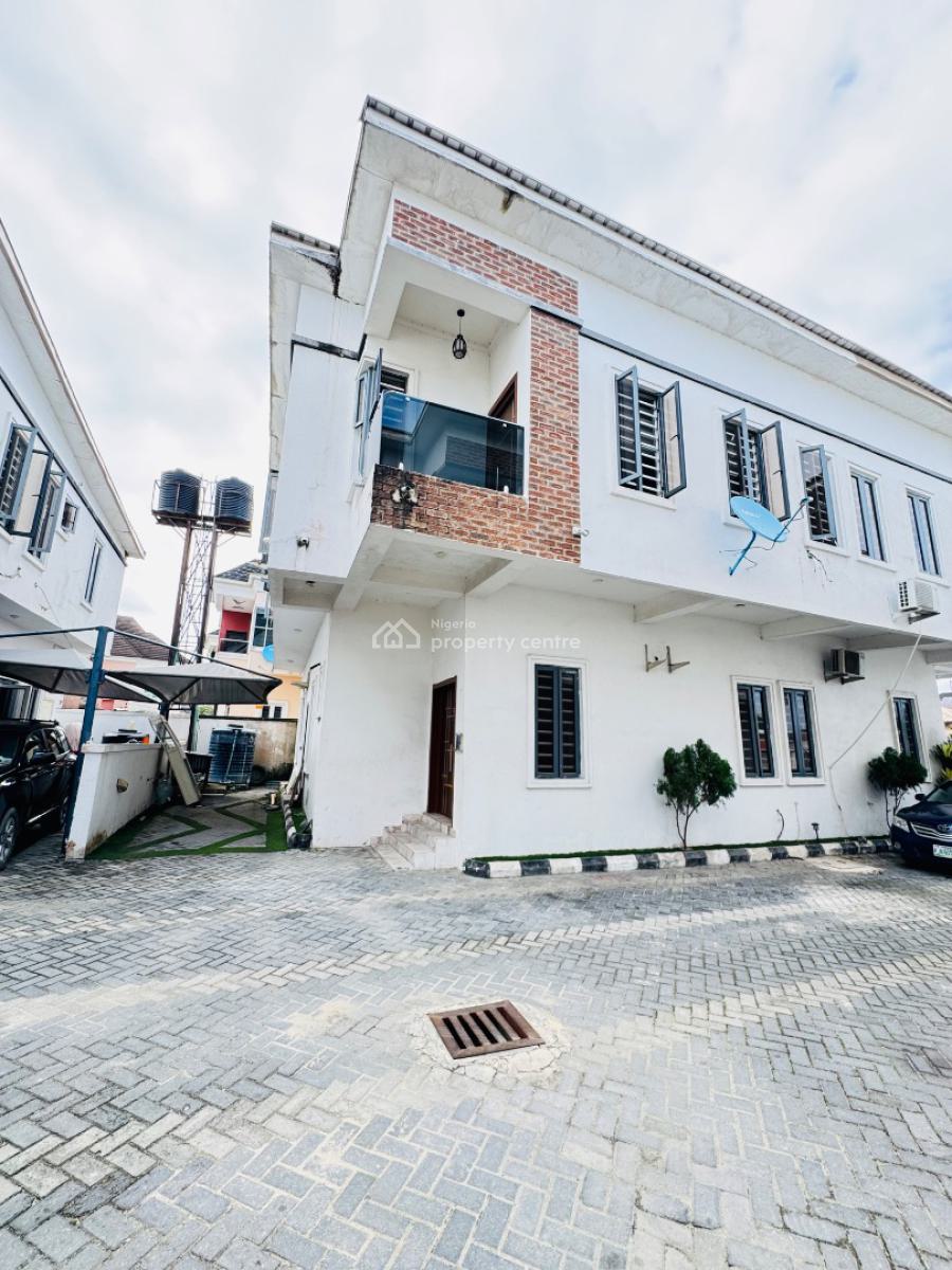 Spacious Self Serviced 4 Bedrooms Semi Detached Duplex +bq, Orchid Road, Lekki, Lagos, Semi-detached Duplex for Rent