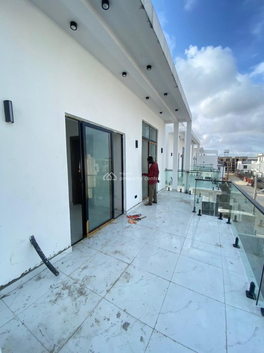 Contemporary 4 Bedroom Detached Duplex with Bq in a Well Secured Estate, Chevron, Lekki, Lagos, Detached Duplex for Sale