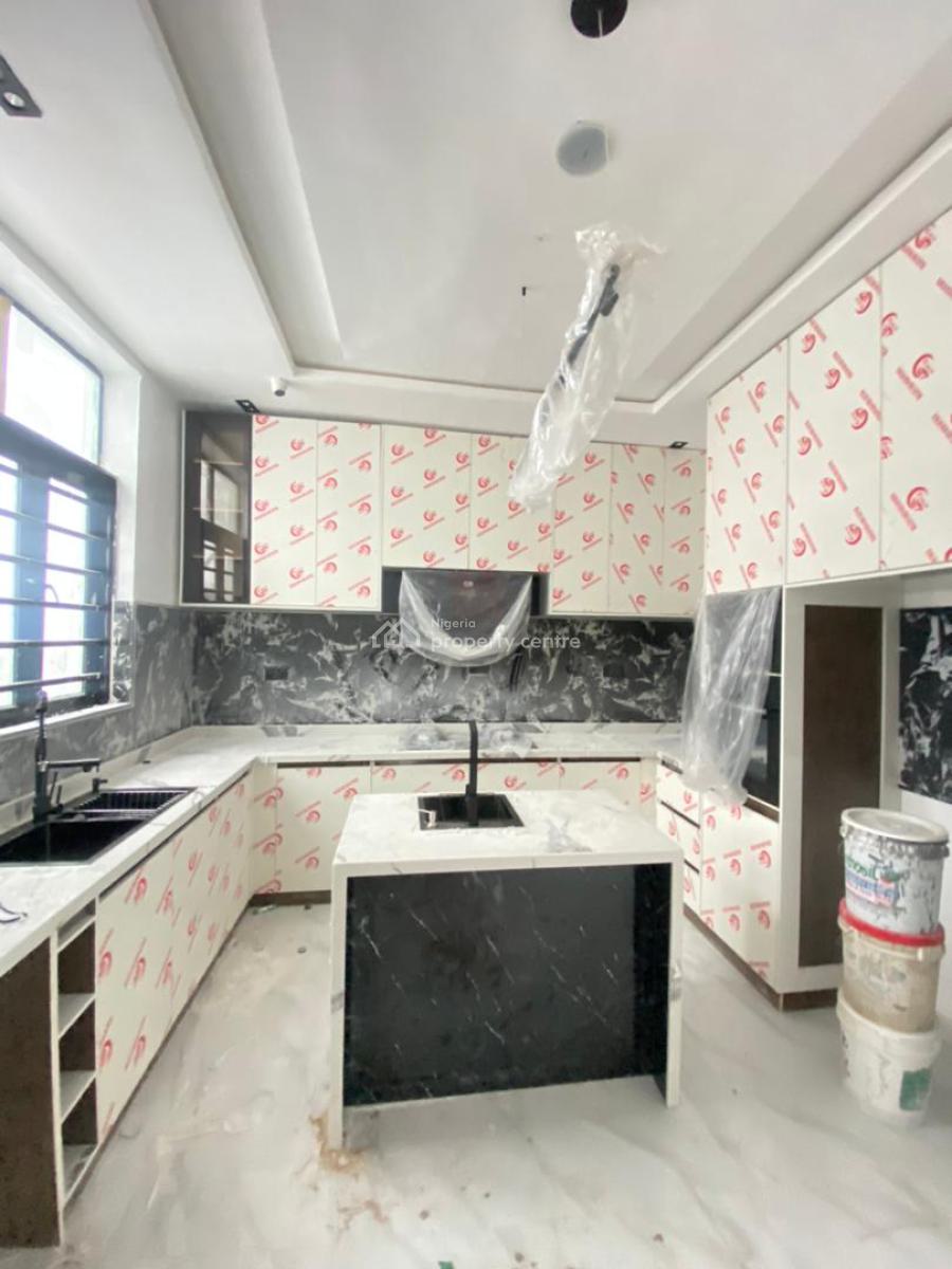 Contemporary 4 Bedroom Detached Duplex with Bq in a Well Secured Estate, Chevron, Lekki, Lagos, Detached Duplex for Sale