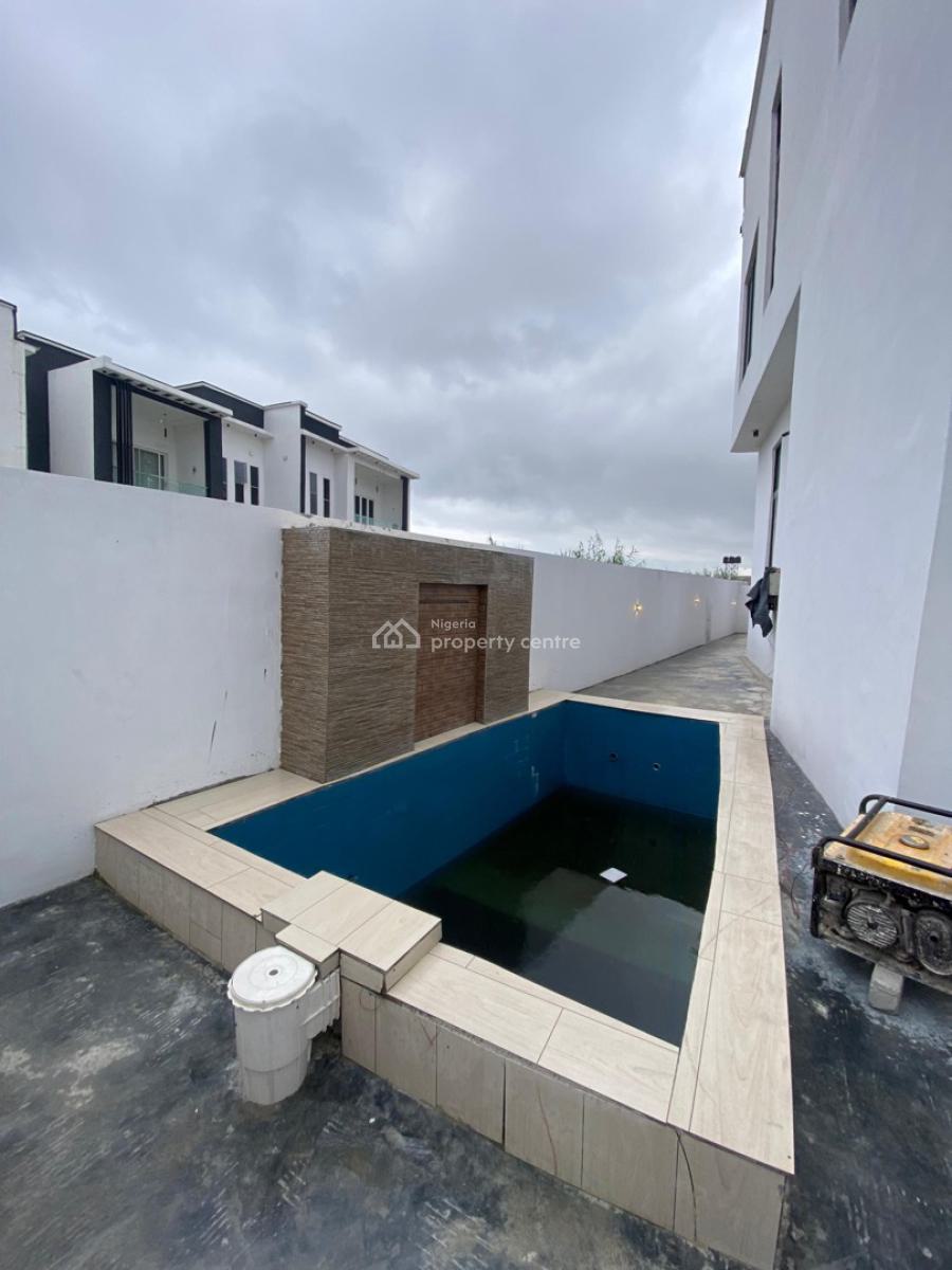4 Bedroom Fully Detached Duplex with Bq & Pool, Lekki Palm City, Ajah, Lagos, Detached Duplex for Sale