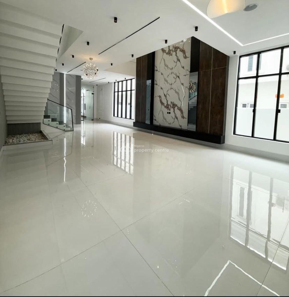 Contemporary 5 Bedrooms Fully Detached Duplex with Swimming Pool Availa, Oral Estate, Chevron, Lekki, Lagos, Detached Duplex for Sale