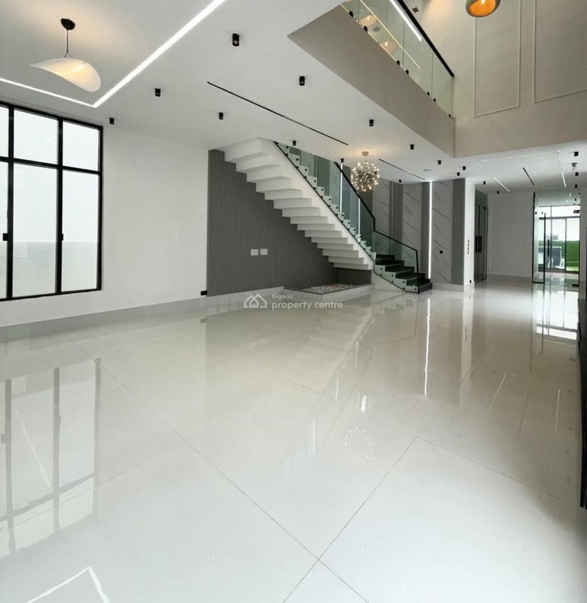 Contemporary 5 Bedrooms Fully Detached Duplex with Swimming Pool Availa, Oral Estate, Chevron, Lekki, Lagos, Detached Duplex for Sale