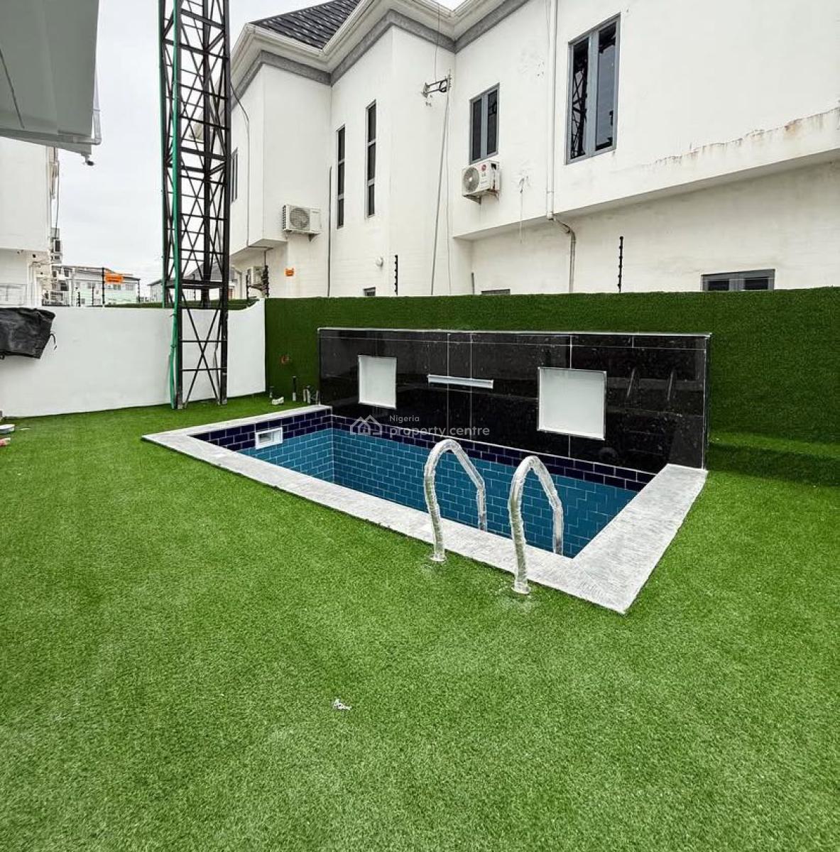 Contemporary 5 Bedrooms Fully Detached Duplex with Swimming Pool Availa, Oral Estate, Chevron, Lekki, Lagos, Detached Duplex for Sale