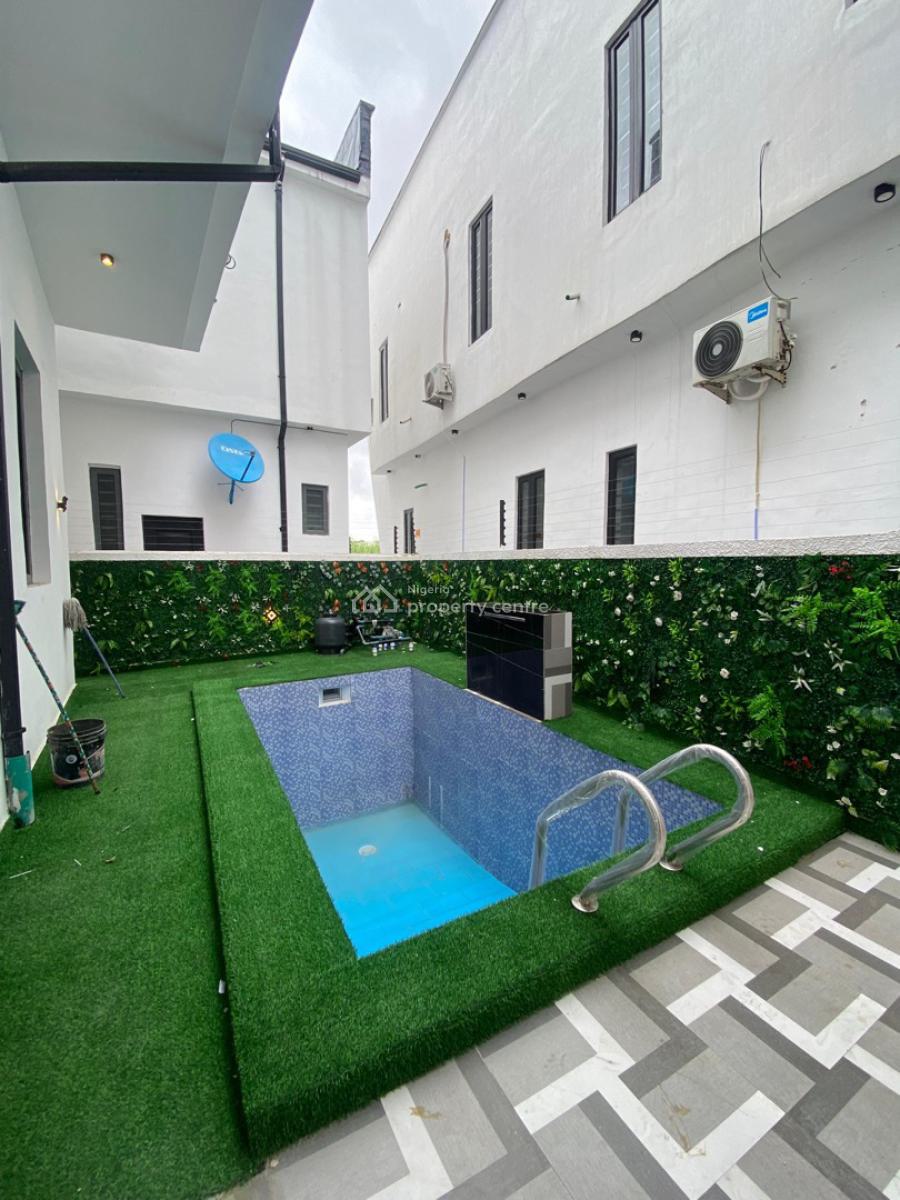 5 Bedroom Fully Detached Duplex with Bq, Study Room & Pool, Lekki Palm City, Ajah, Lagos, Detached Duplex for Sale