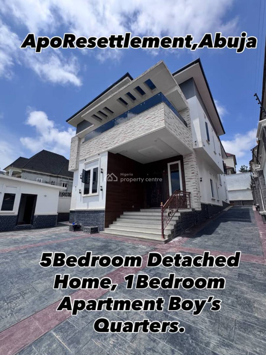 5-bedroom Detached Duplex + 1bq, Apo Resettlement, Apo, Abuja, Detached Duplex for Sale