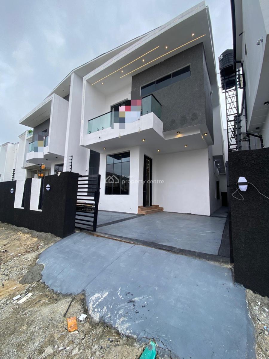 4 Bedroom Semi Detached Duplex with a Room Bq, Lekki Palm City, Ajah, Lagos, Semi-detached Duplex for Sale