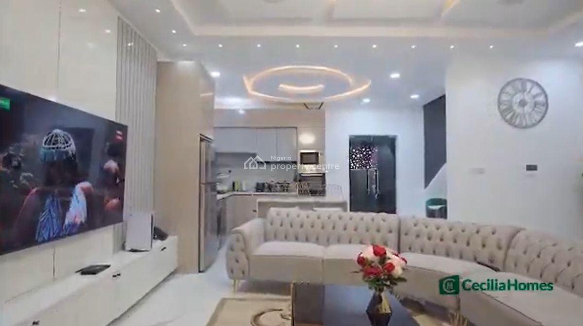 Nicely Furnished 5 Bedroom Apartment, Ikota, Lekki, Lagos, Flat / Apartment Short Let