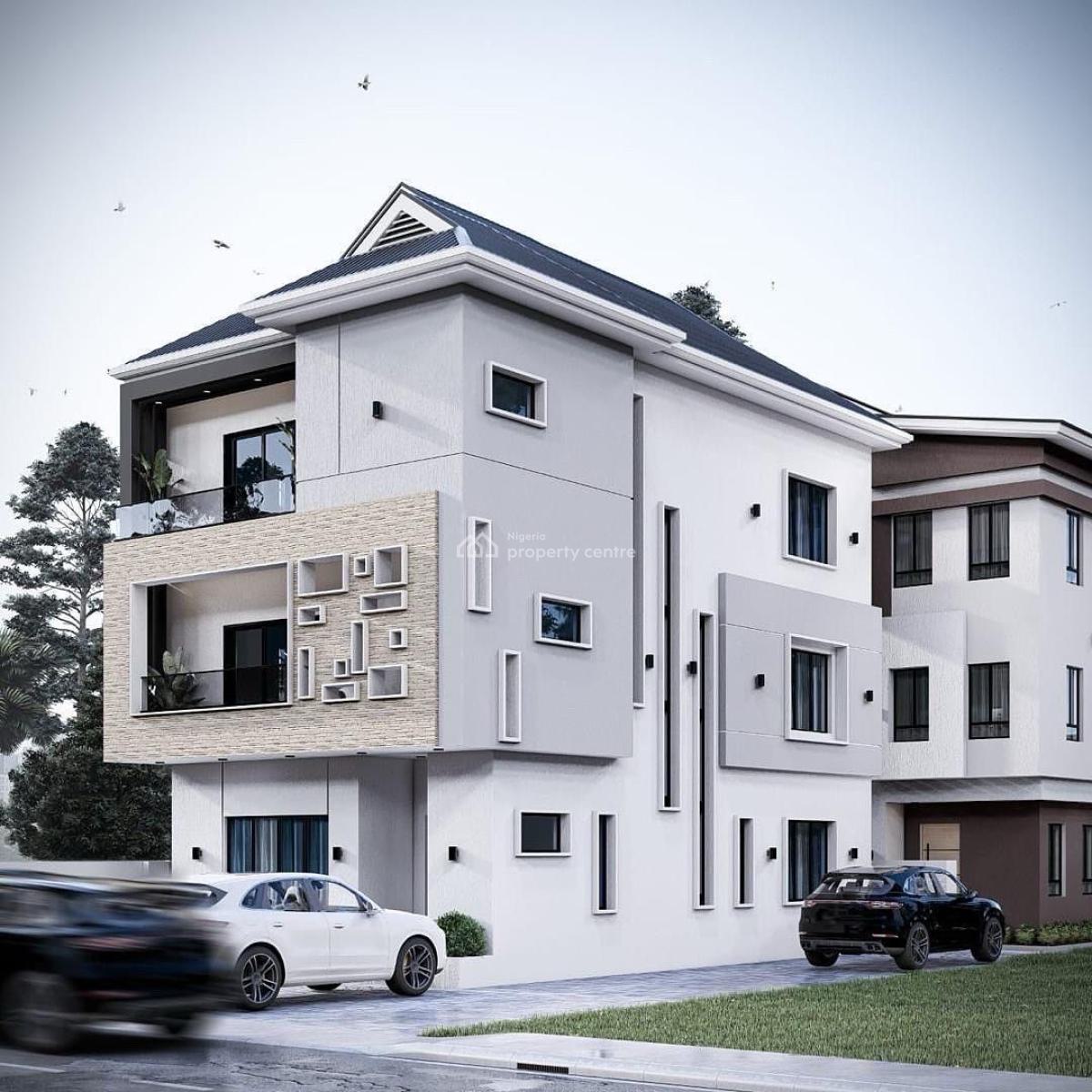 Beautifully Built 4 Bedroom Semi & Fully Detached Duplex Offlplan, Magodo, Lagos, Detached Duplex for Sale