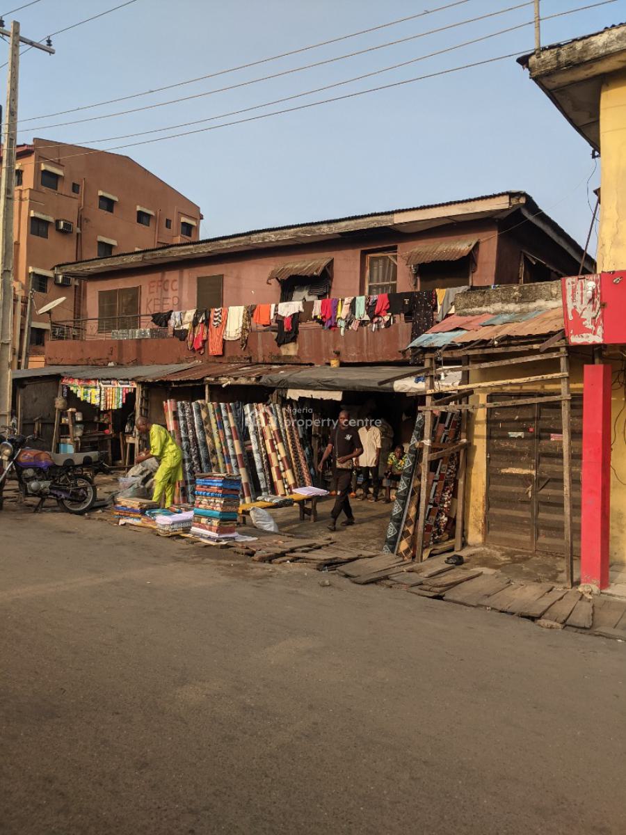 Corner Piece 5 Units of Lockup Shop and a 3 Bedroom Flat, Salami Tolu Road Close to Tolu Medical Center, Ajegunle, Apapa, Lagos, Commercial Property for Sale