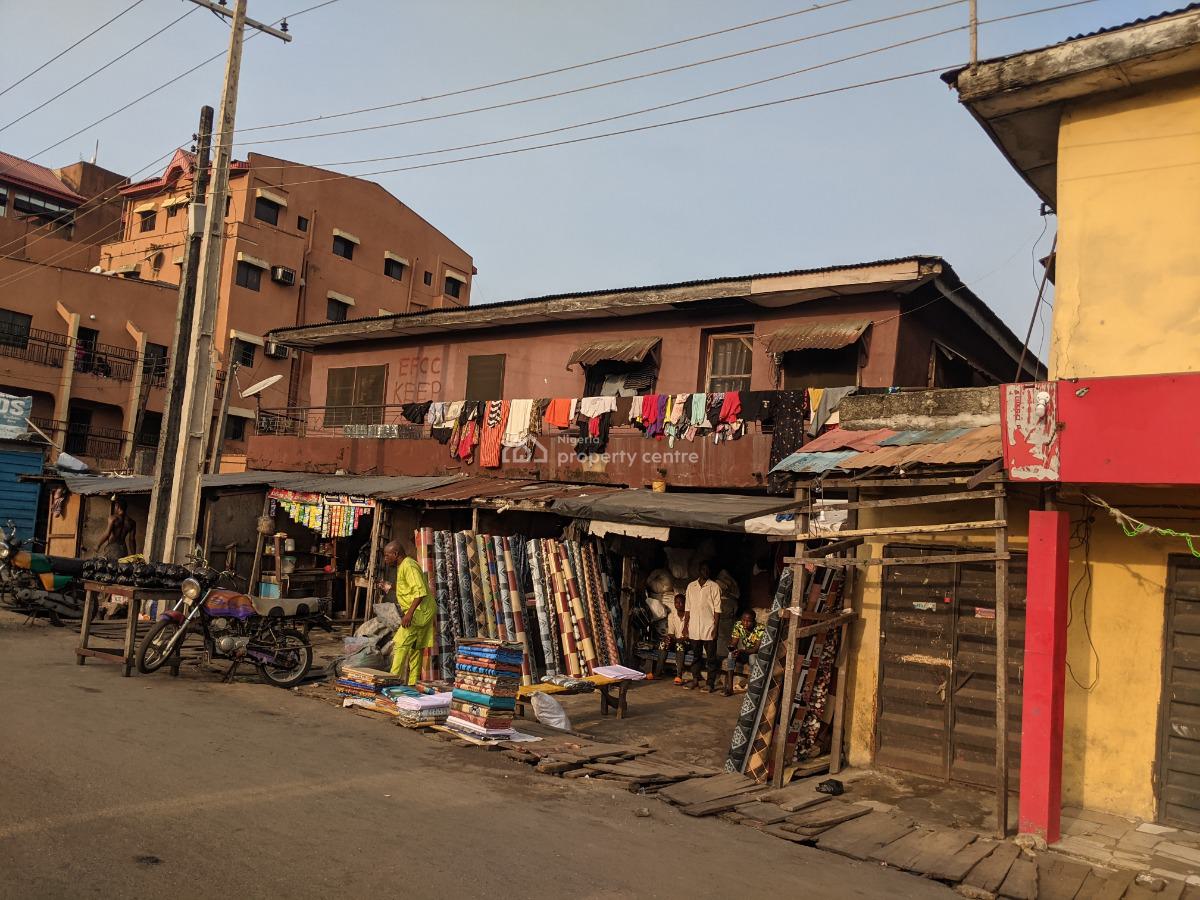 Corner Piece 5 Units of Lockup Shop and a 3 Bedroom Flat, Salami Tolu Road Close to Tolu Medical Center, Ajegunle, Apapa, Lagos, Commercial Property for Sale