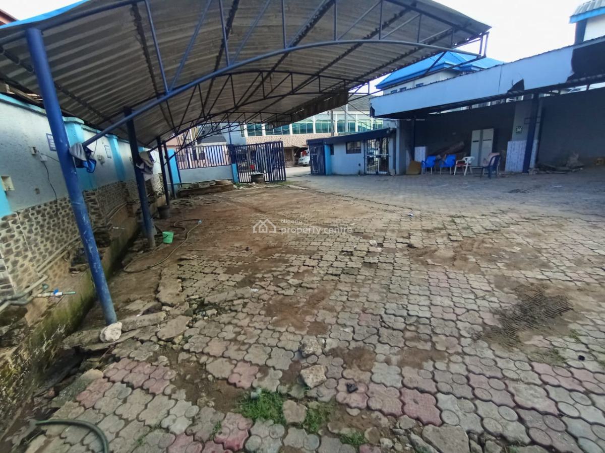 Hall with Very Big Space and Car Wash  Facing The Main Road, Egbeda, Alimosho, Lagos, Commercial Property for Rent
