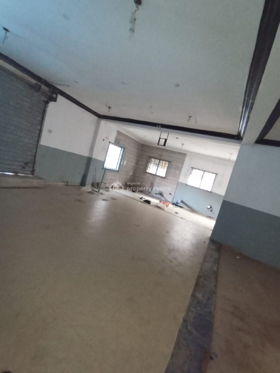 Hall with Very Big Space and Car Wash  Facing The Main Road, Egbeda, Alimosho, Lagos, Commercial Property for Rent