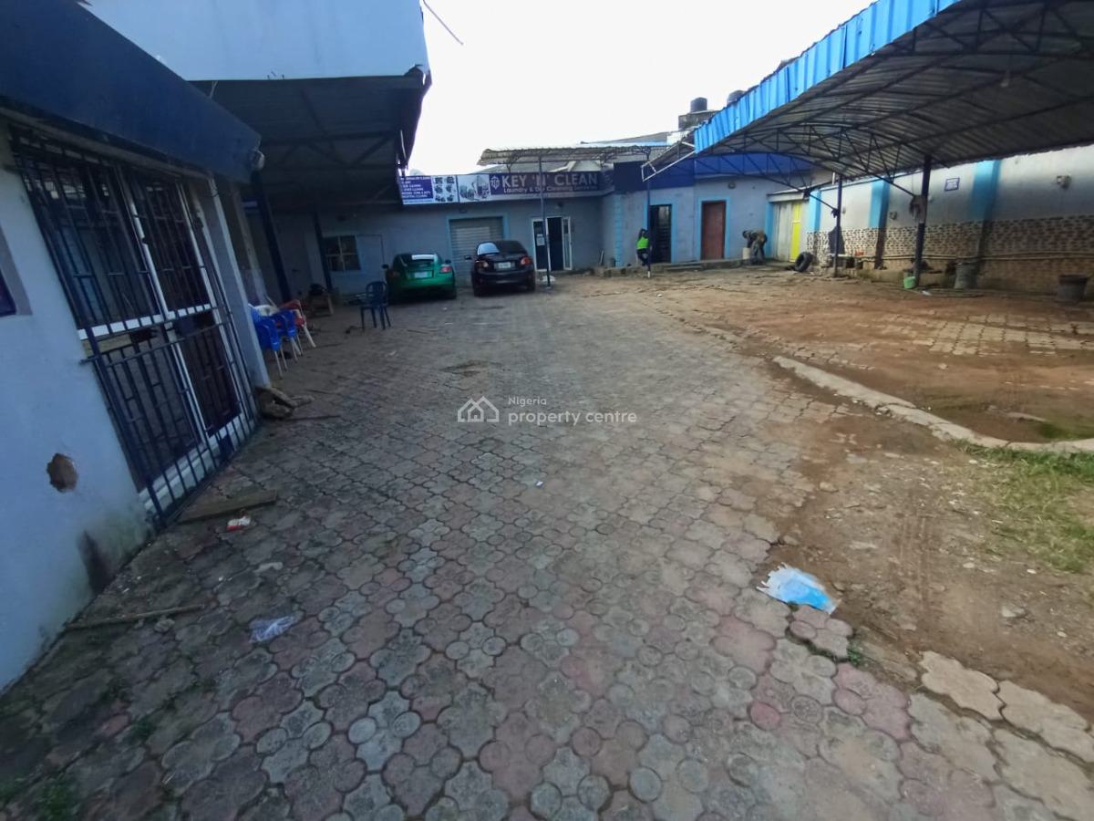 Hall with Very Big Space and Car Wash  Facing The Main Road, Egbeda, Alimosho, Lagos, Commercial Property for Rent