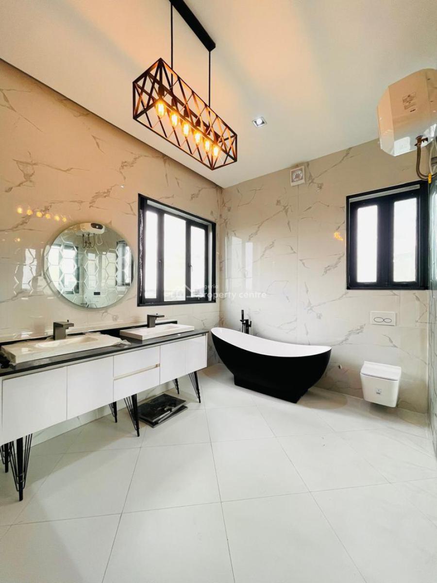 Magnificent Carved 6 Bed Detached Home with Elevator, Cinema, Swimming, Osapa, Lekki, Lagos, Detached Duplex for Sale