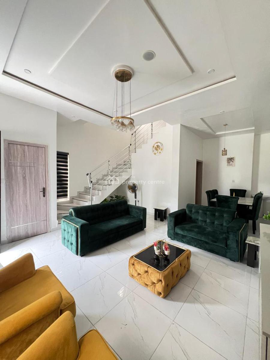 Contemporary 4 Bed Terrace Duplex with a Bq, Pool ,gym , Playground, Ikate, Lekki, Lagos, Terraced Duplex for Sale