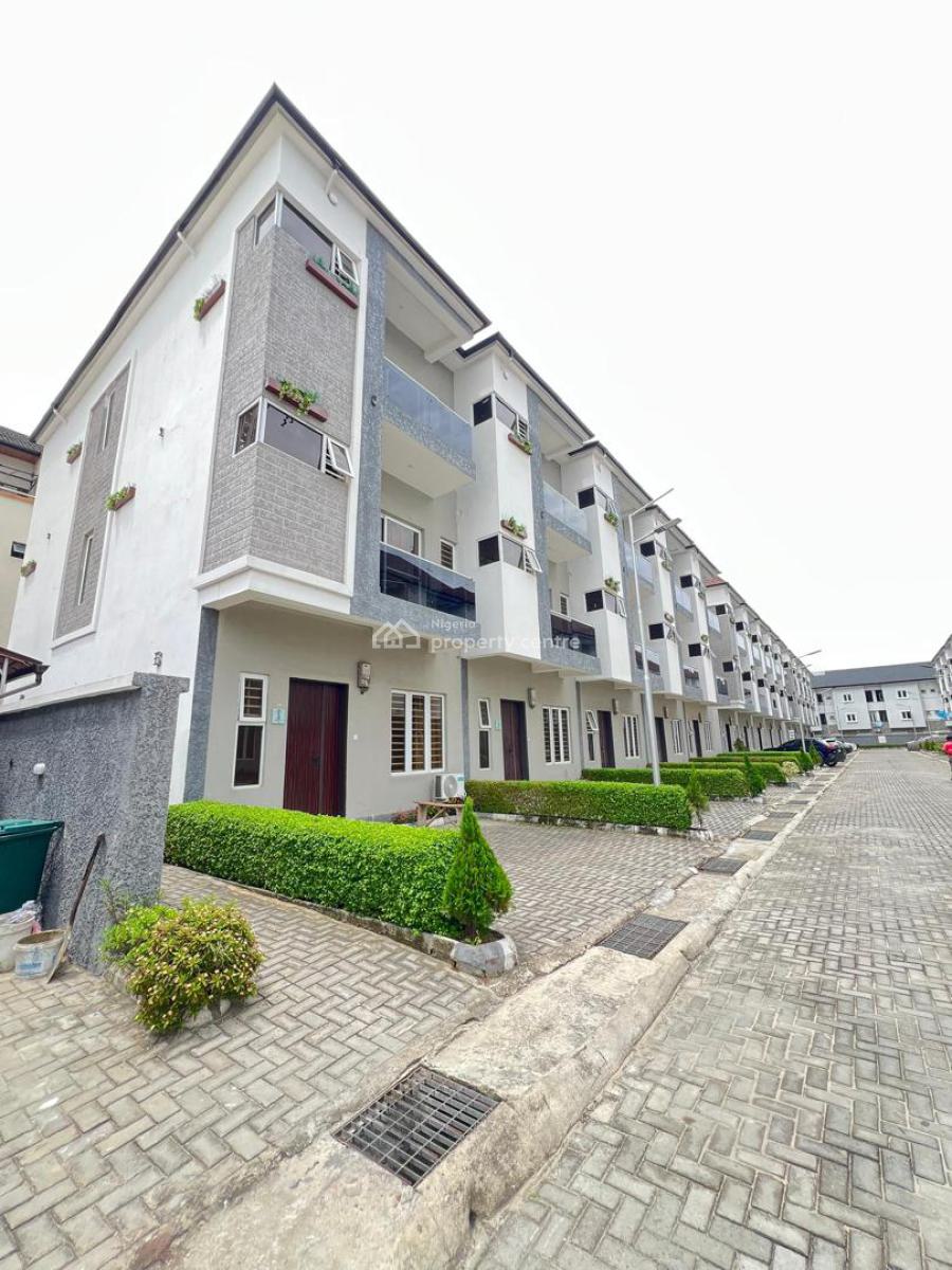 Contemporary 4 Bed Terrace Duplex with a Bq, Pool ,gym , Playground, Ikate, Lekki, Lagos, Terraced Duplex for Sale