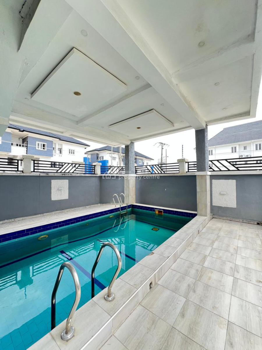 Contemporary 4 Bed Terrace Duplex with a Bq, Pool ,gym , Playground, Ikate, Lekki, Lagos, Terraced Duplex for Sale