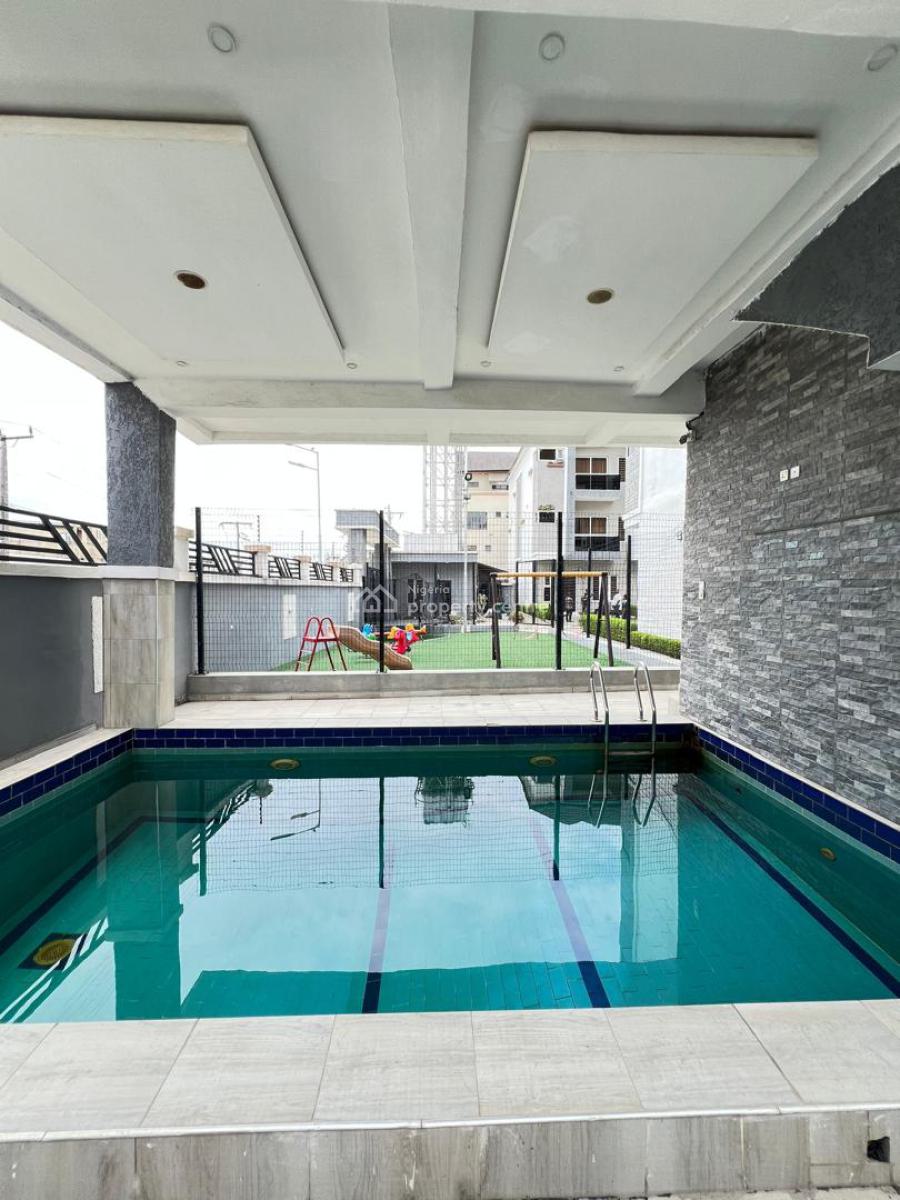 Contemporary 4 Bed Terrace Duplex with a Bq, Pool ,gym , Playground, Ikate, Lekki, Lagos, Terraced Duplex for Sale