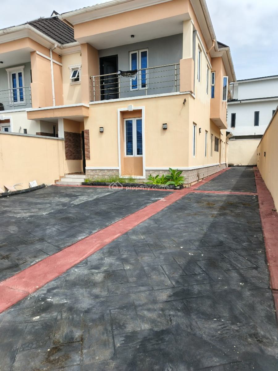 Great Value 4 Bed Semi Detached Duplex with Bq, Gate House, Ample Spac, Ajah, Lagos, Semi-detached Duplex for Sale