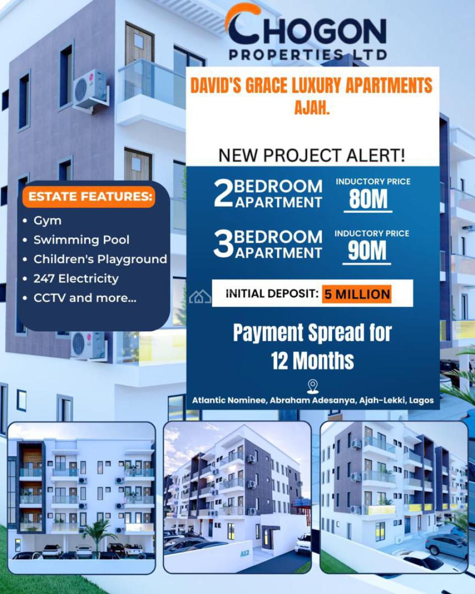 Exclusive Luxury 3 Bed Apartment Opportunity -- Secure Yours Today!, Ajah, Lagos, Block of Flats for Sale