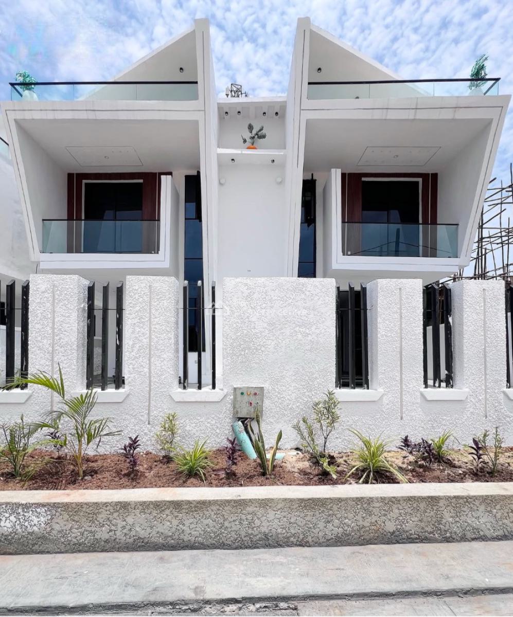 Contemporary 4 Bedrooms Semi Detached Duplexes with Bq, Ikota, Lekki, Lagos, Semi-detached Duplex for Sale