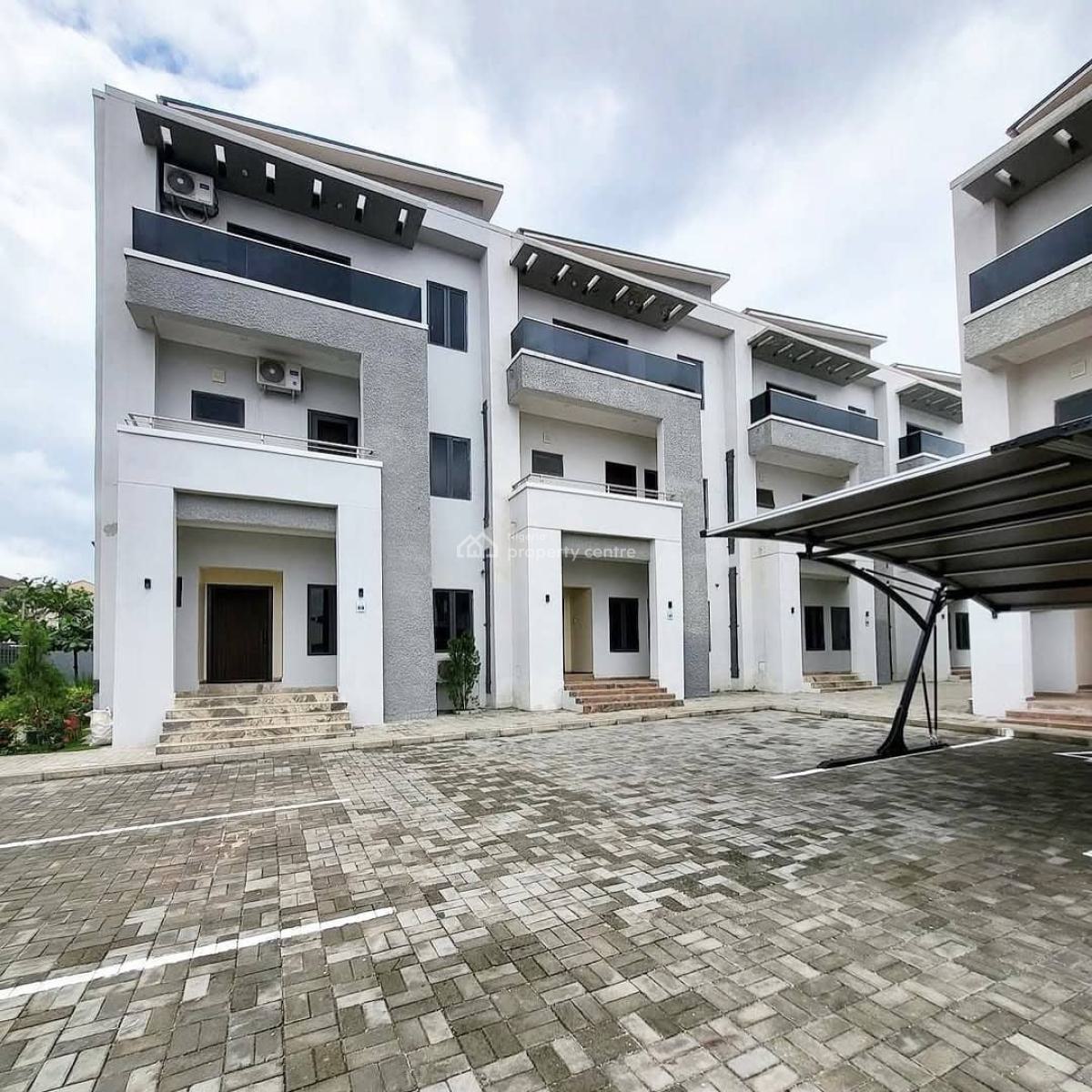 Newly Built 5 Bedroom Terrace Duplex with Bq, American International, Durumi, Abuja, Terraced Duplex for Sale