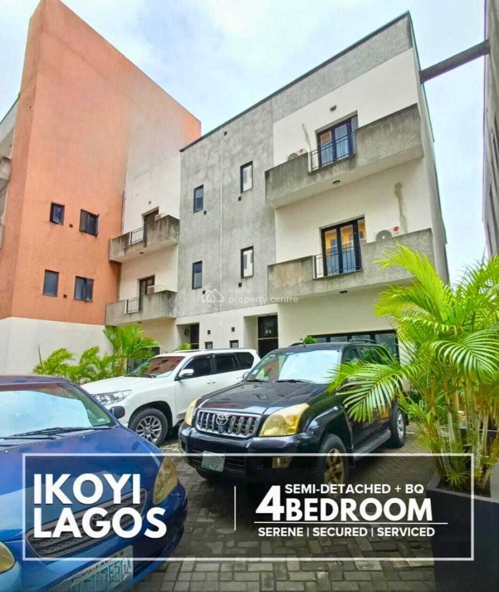 Fully Furnished 4-bedroom Semi-detached Duplex + Bq, Ikoyi, Lagos, Semi-detached Duplex for Rent