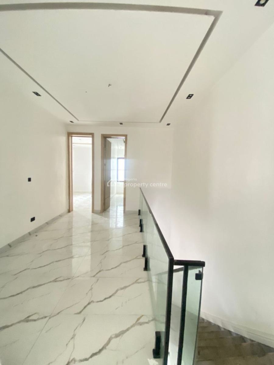 Spacious 4 Bedroom Semidetached Duplex with Bq  in an Estate, Chevron, Lekki, Lagos, Semi-detached Duplex for Rent