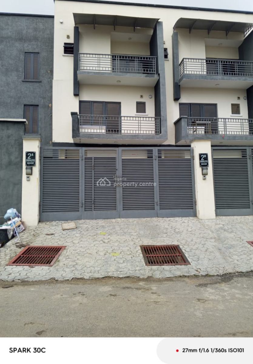 Lovely and Well Built 4bedroom Terrace Duplex with a Room Bq Inside, Awuse Estate Opebi, Ikeja, Lagos, Terraced Duplex for Rent