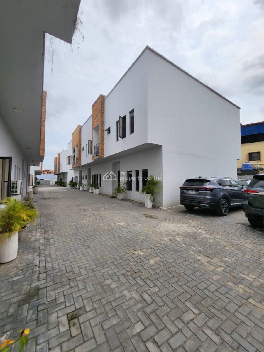 Beautifully Designed Home with Bq in a Secured Estate, Elegantly Designed Home in a Secured Mini Estate, Yaba, Lagos, Terraced Duplex for Sale