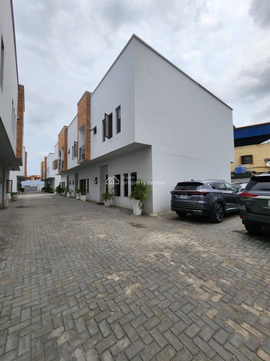 Beautifully Designed Home with Bq in a Secured Estate, Elegantly Designed Home in a Secured Mini Estate, Yaba, Lagos, Terraced Duplex for Sale
